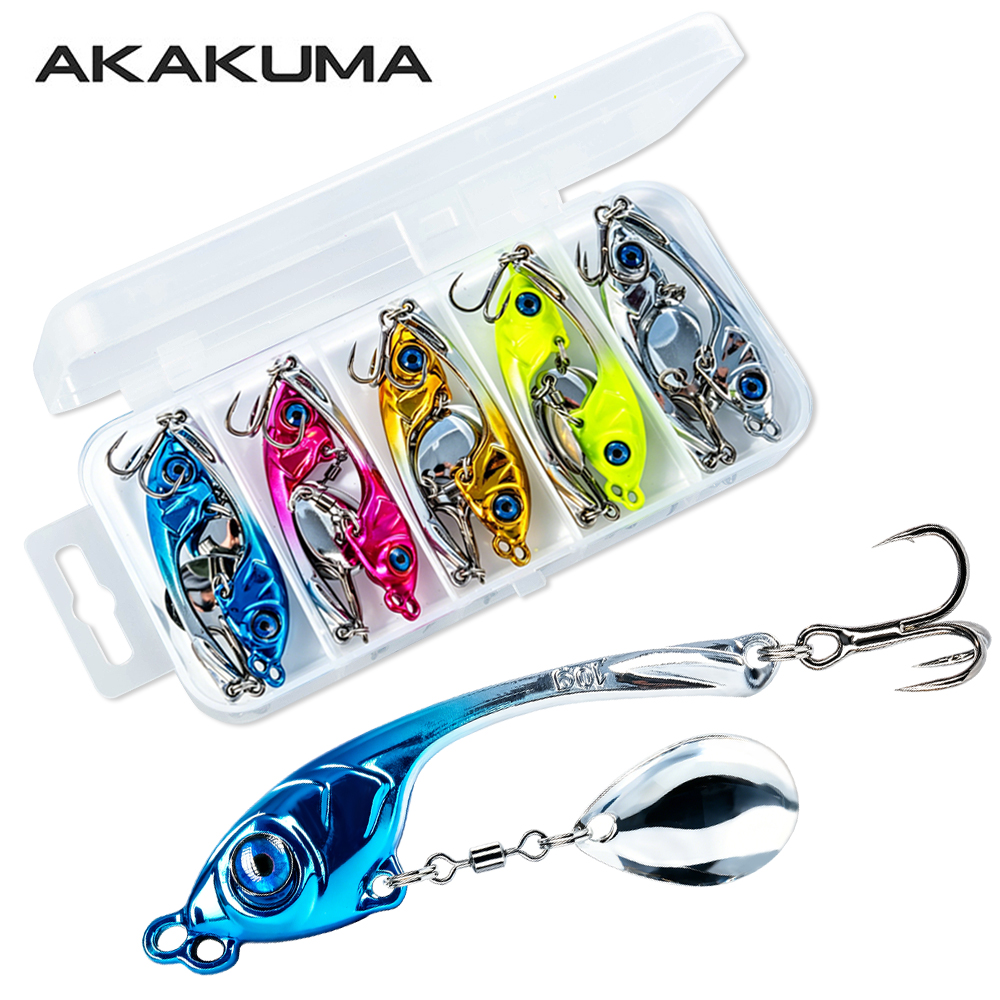Fishing Equipment Kit - 10개/박스 이중 홀 메탈 VIB 루어