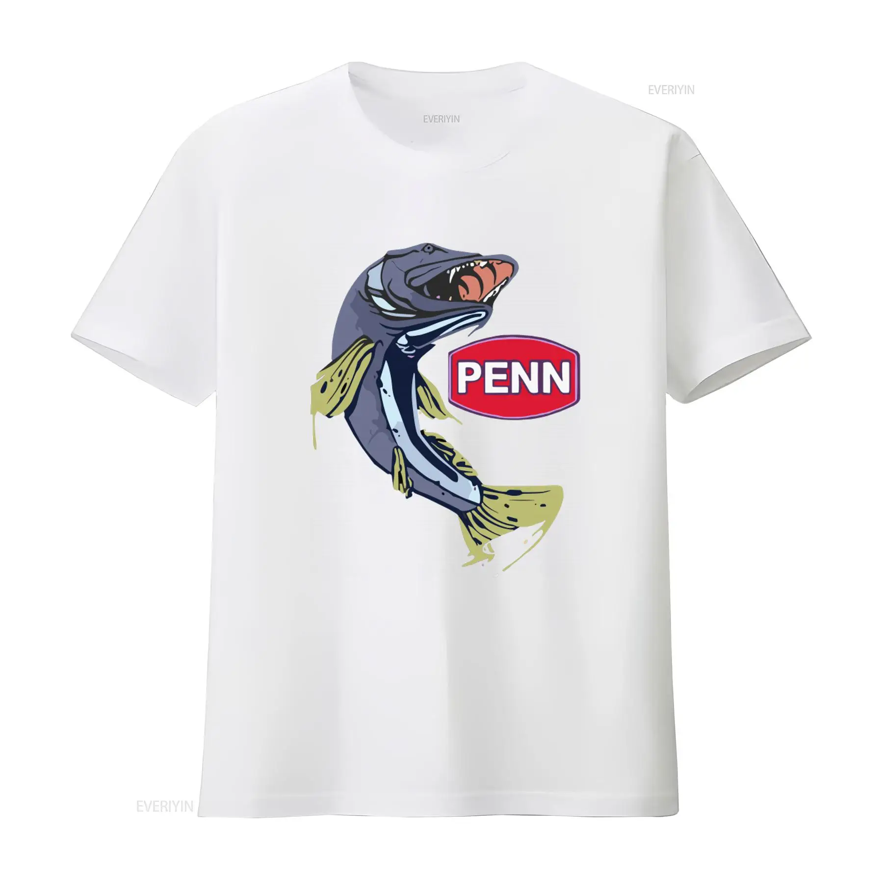 PENN 낚시 장비 회사 로고 남성용 블랙 티셔츠 사이 - Fishing Equipment Logo 리뷰 및 가격