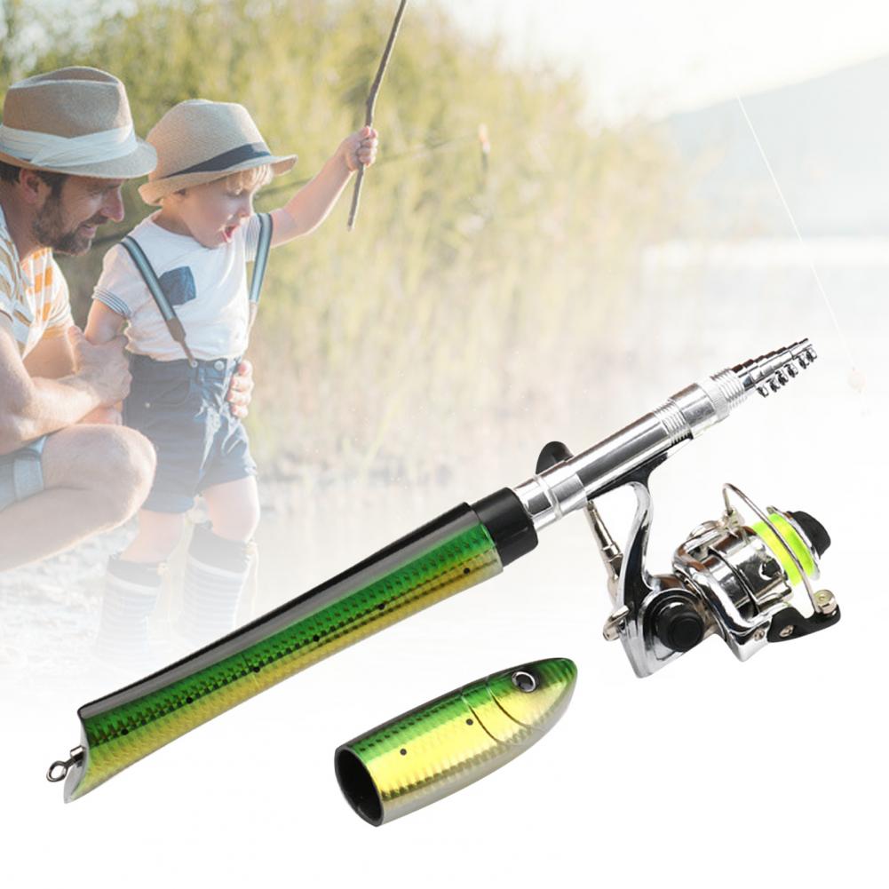 낚시대 텔레스코픽 막대 휴대용 미니 물고기 모양 텔레스 - Fishing Equipment Kit 리뷰 및 가격