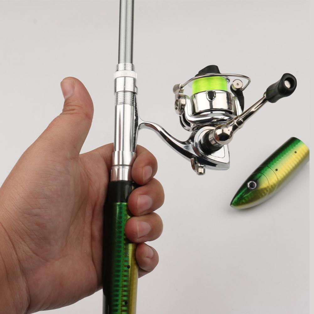 낚시대 텔레스코픽 막대 휴대용 미니 물고기 모양 텔레스 - Fishing Equipment Kit 리뷰 및 가격