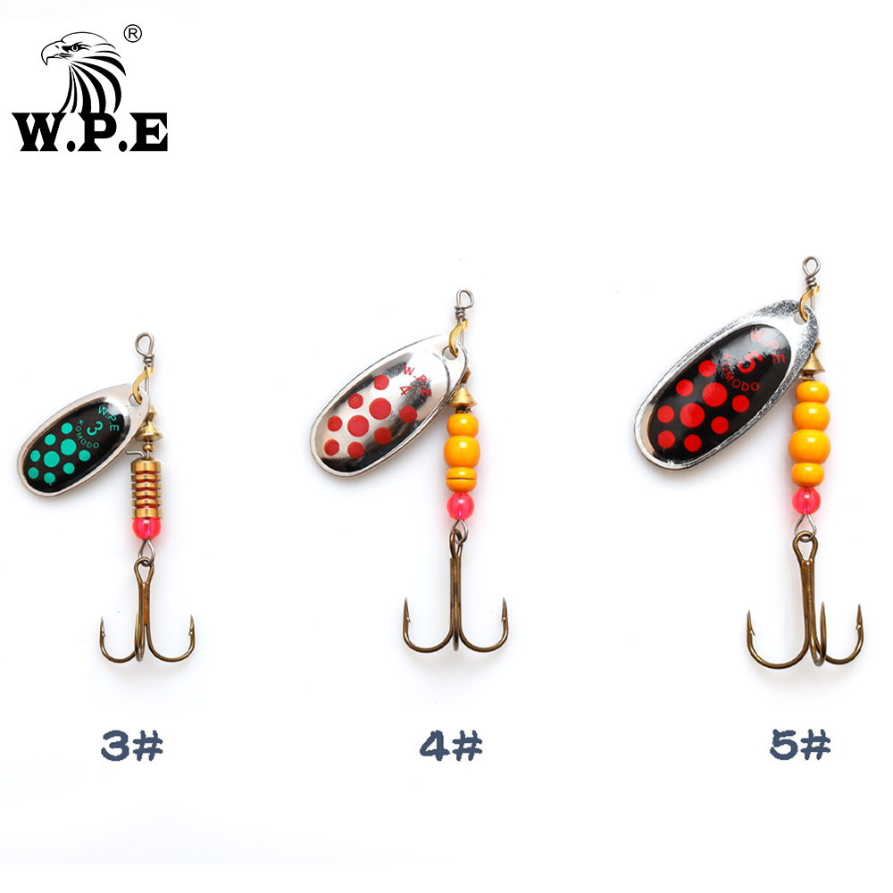 W.P.E 브랜드 뉴 스피너 루어 1개 3 # /4 # - Fishing Equipment Brands 리뷰 및 가격