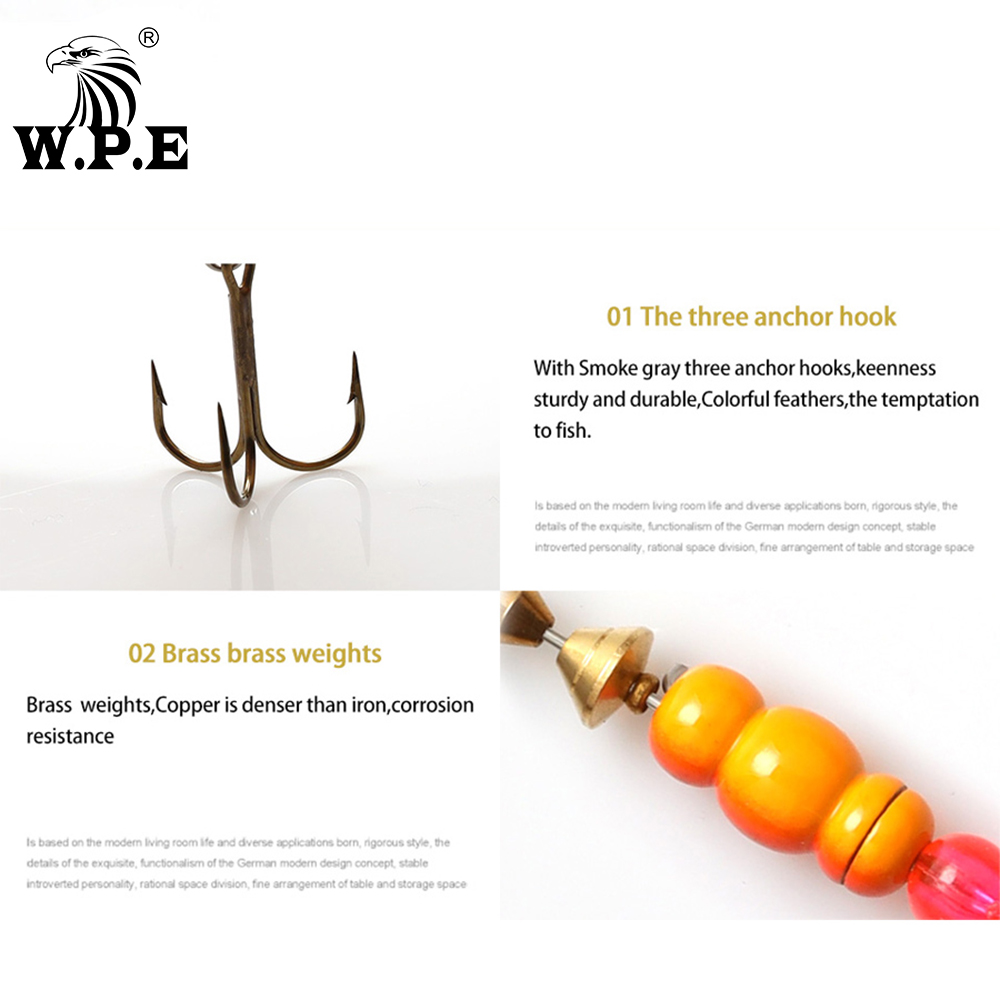 W.P.E 브랜드 뉴 스피너 루어 1개 3 # /4 # - Fishing Equipment Brands 리뷰 및 가격