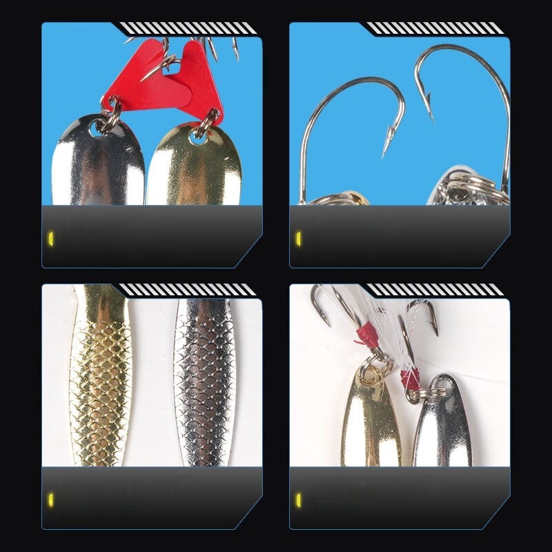 낚시 루어 키트 16종 세트 트롤링 지깅 루어 금속 스 - Fishing Equipment Kit 리뷰 및 가격