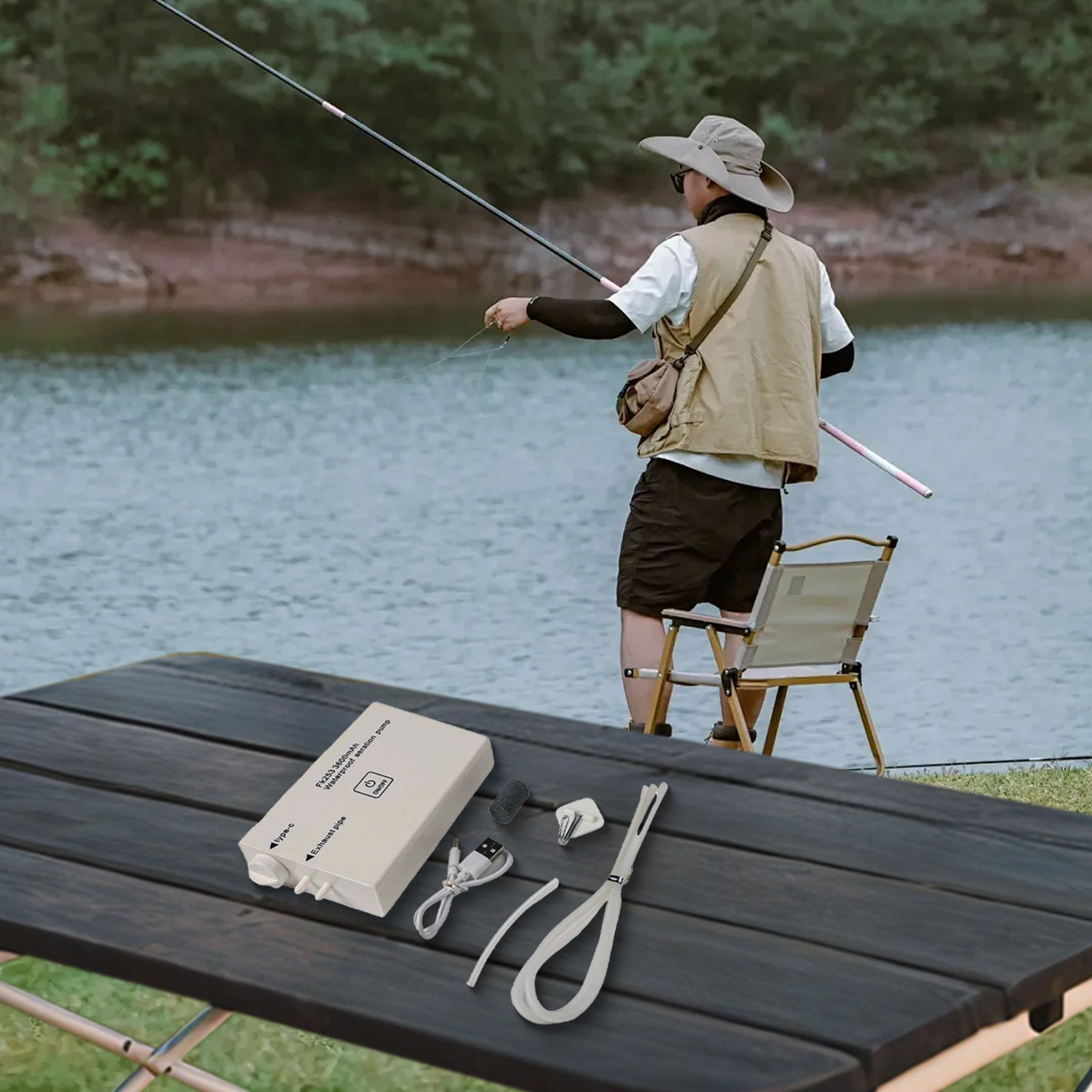 14*6*2.2cm 산소 펌프 산소 펌프 1PC에어레이 - Fishing Equipment Brands 리뷰 및 가격