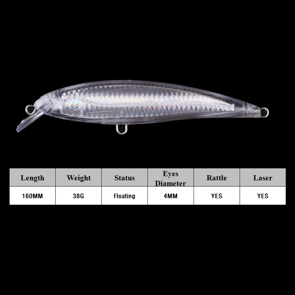 Chan'sHuang 미도색 블랭크 미끼, 레이저 미노 - Fishing Equipment Kit 리뷰 및 가격
