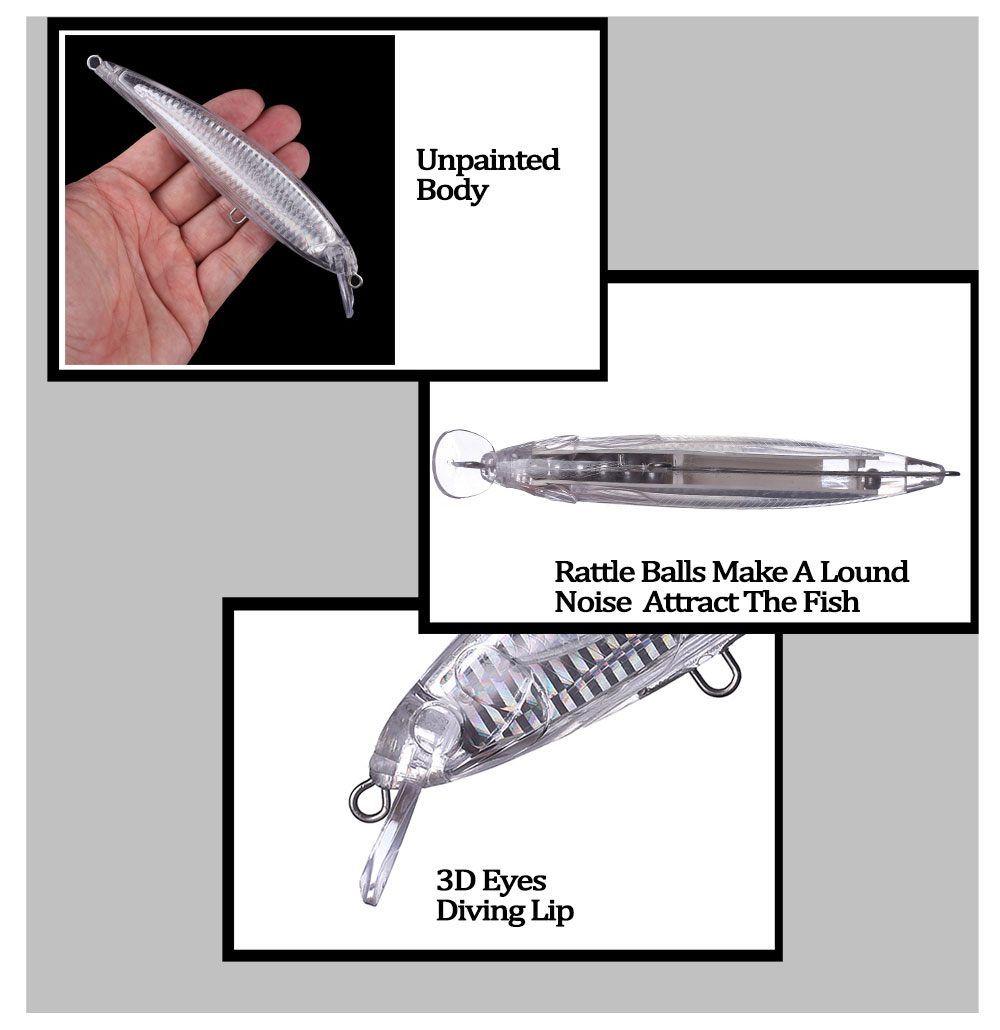 Chan'sHuang 미도색 블랭크 미끼, 레이저 미노 - Fishing Equipment Kit 리뷰 및 가격